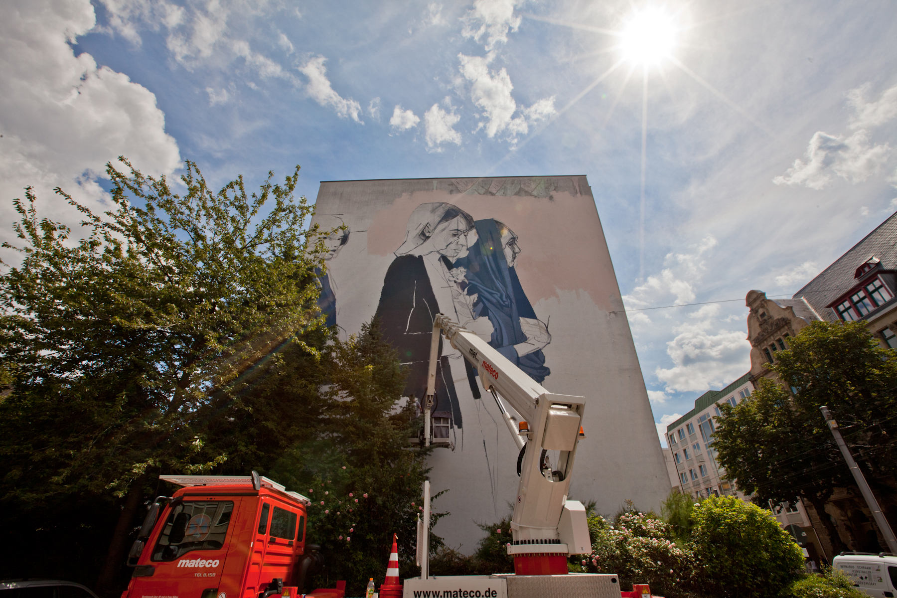 BEZT für Stadt.Wand.Kunst 2016 / Entstehung des Murals in E7