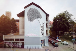 Die Entstehung des Mural von SOURATI für Stadt.Wand.Kunst