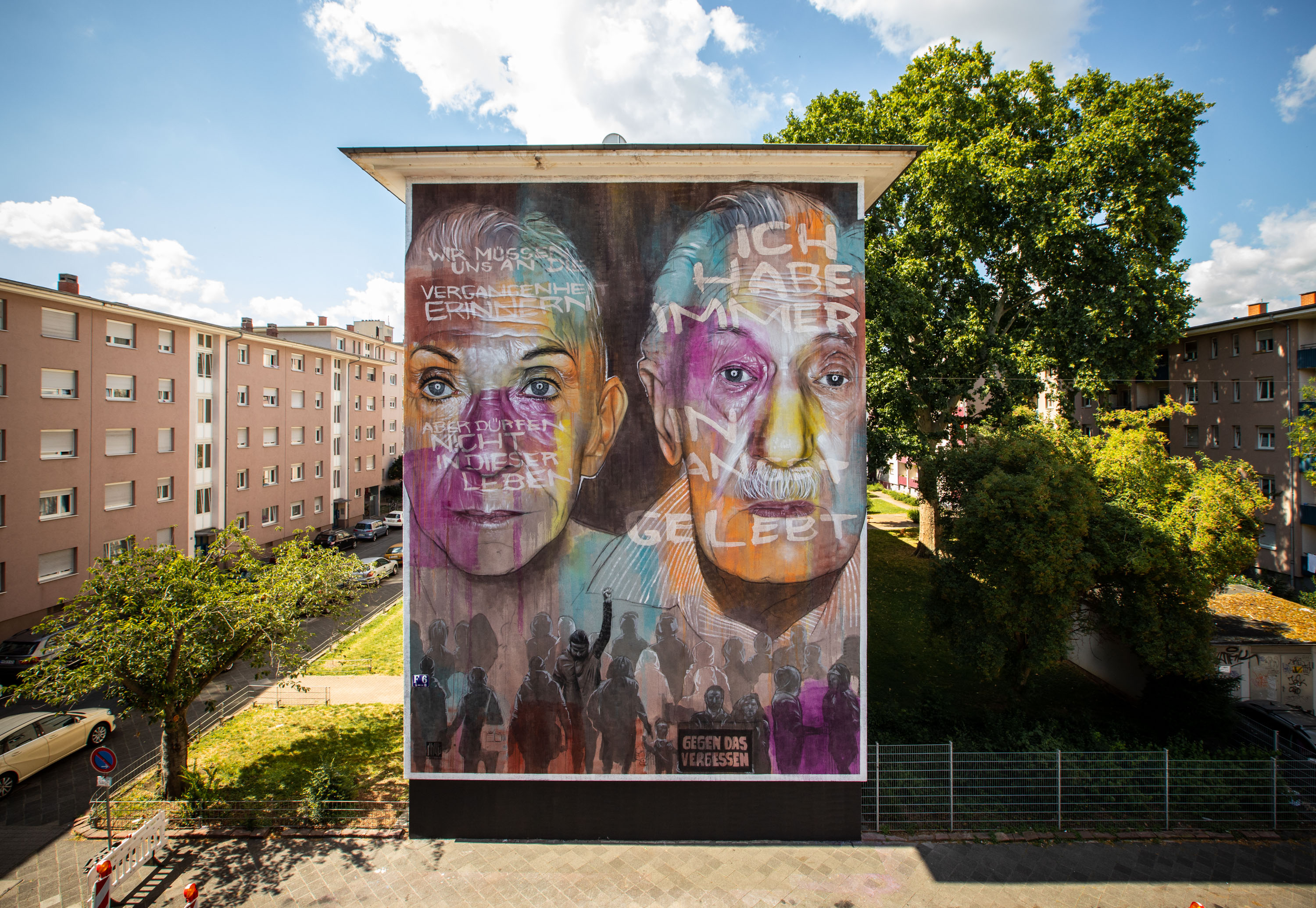 Mural "Gegen das Vergessen" von AKUT