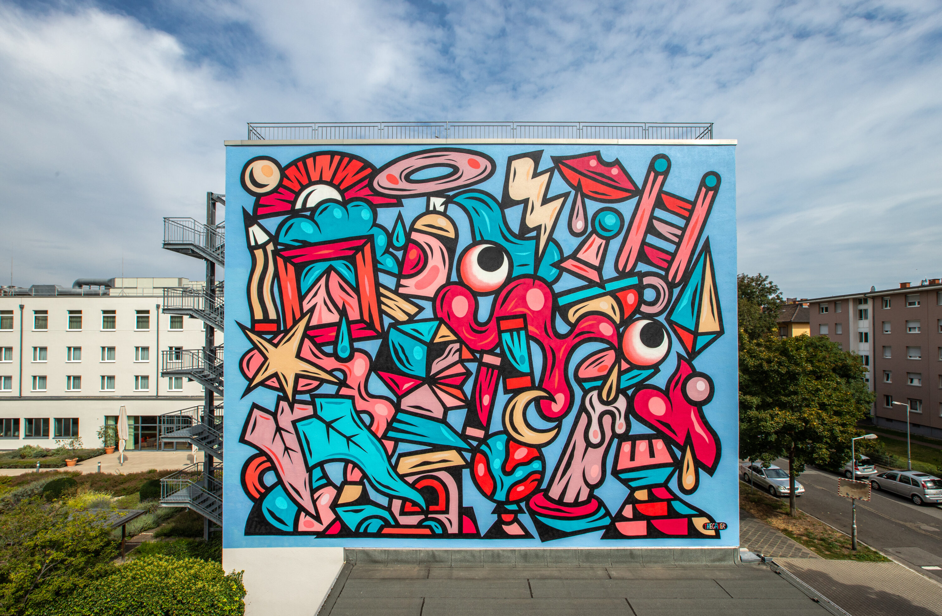 Fertiges Mural von The Caver „Feels Like Home“