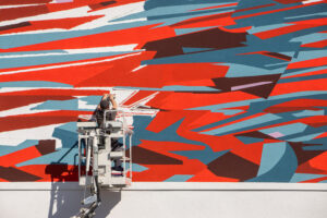 Das fertige Kera Mural für Stadt.Wand.Kunst 2021