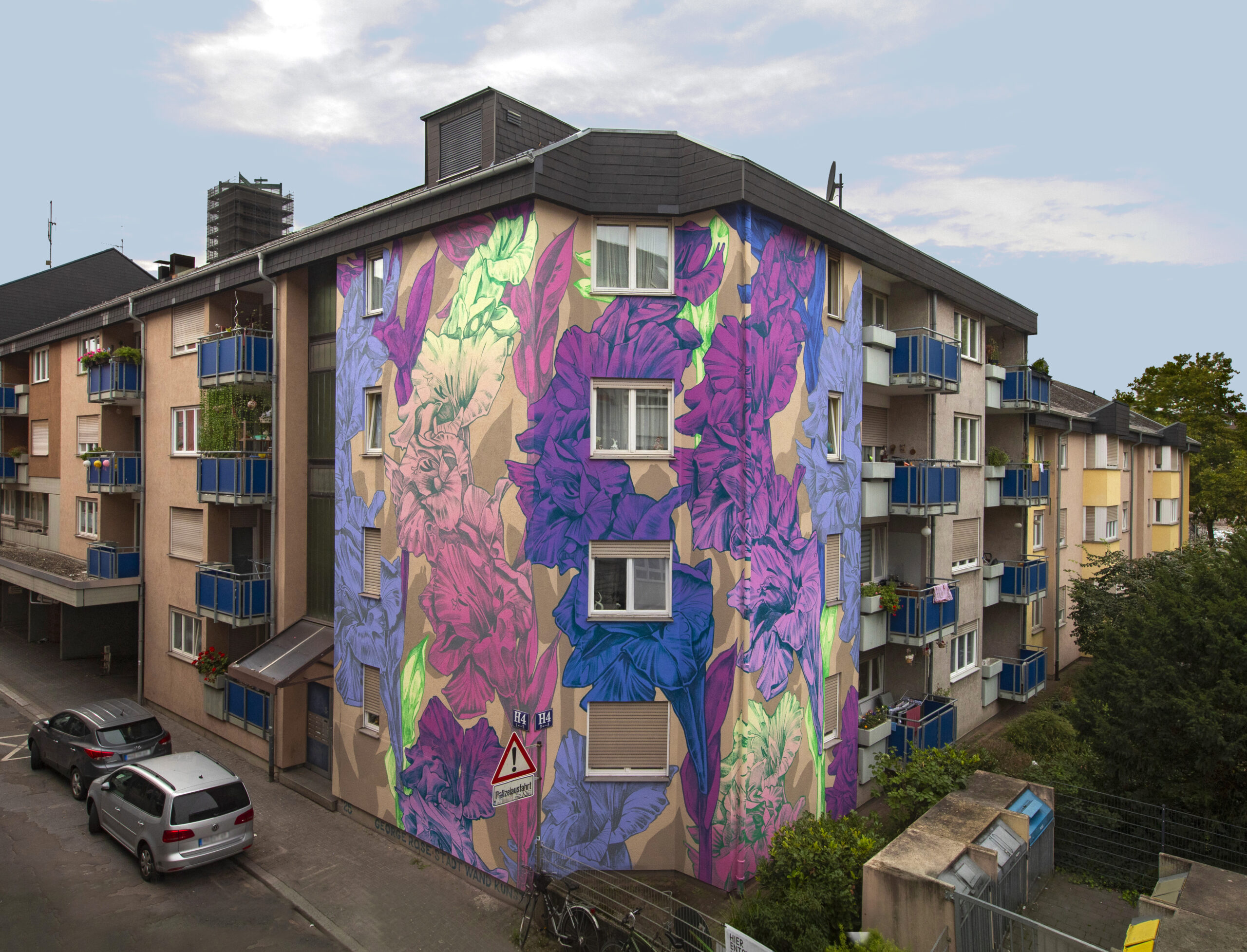 Das fertige Mural von GEORGE ROSE für STADT.WAND.KUNST