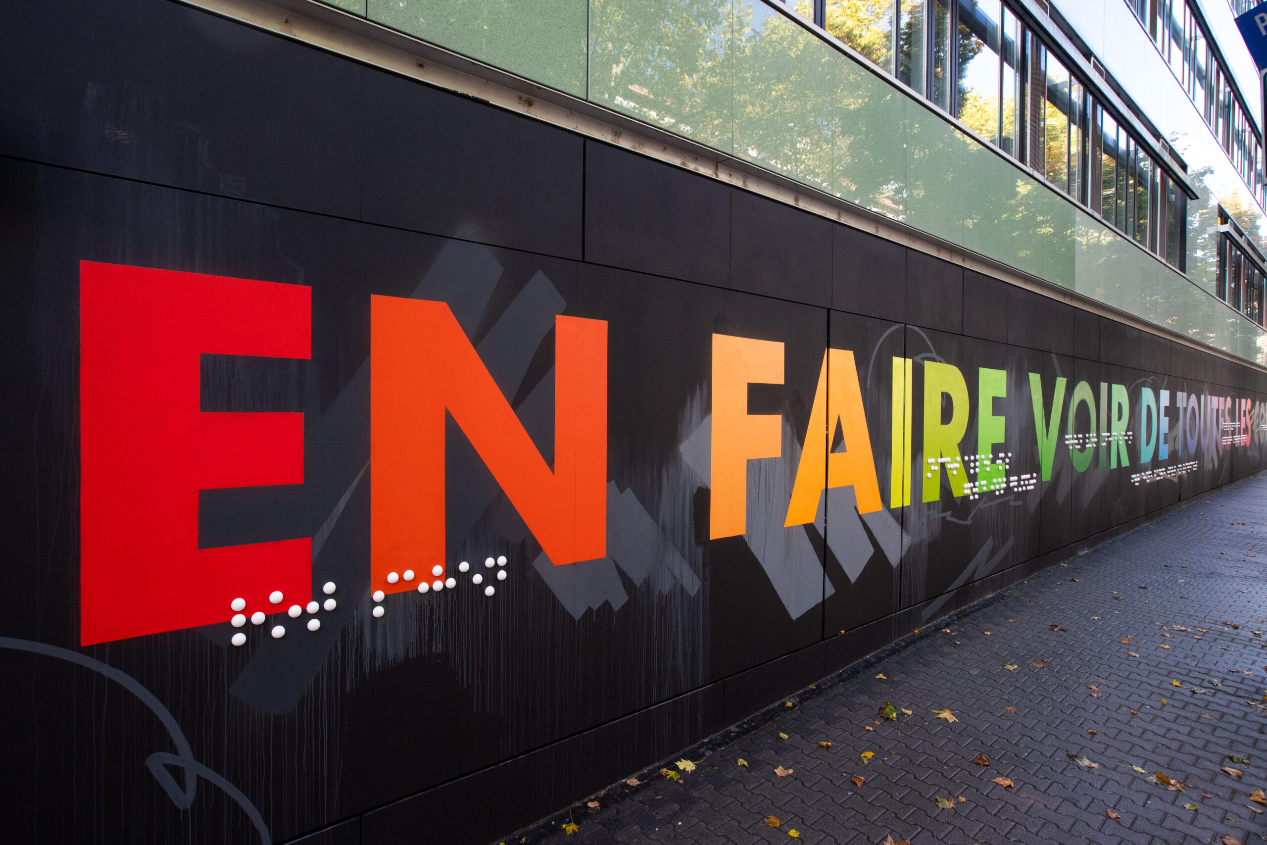 Das fertige Mural von THE BLIND in Mannheim